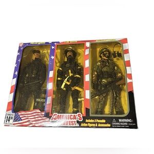 Vintage Americas Bravest Action Figures